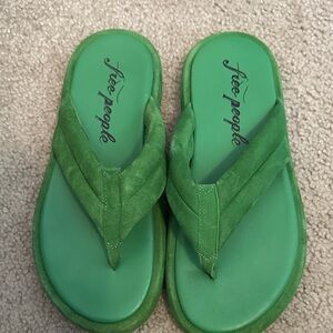 Free People Bright Lime Sandals